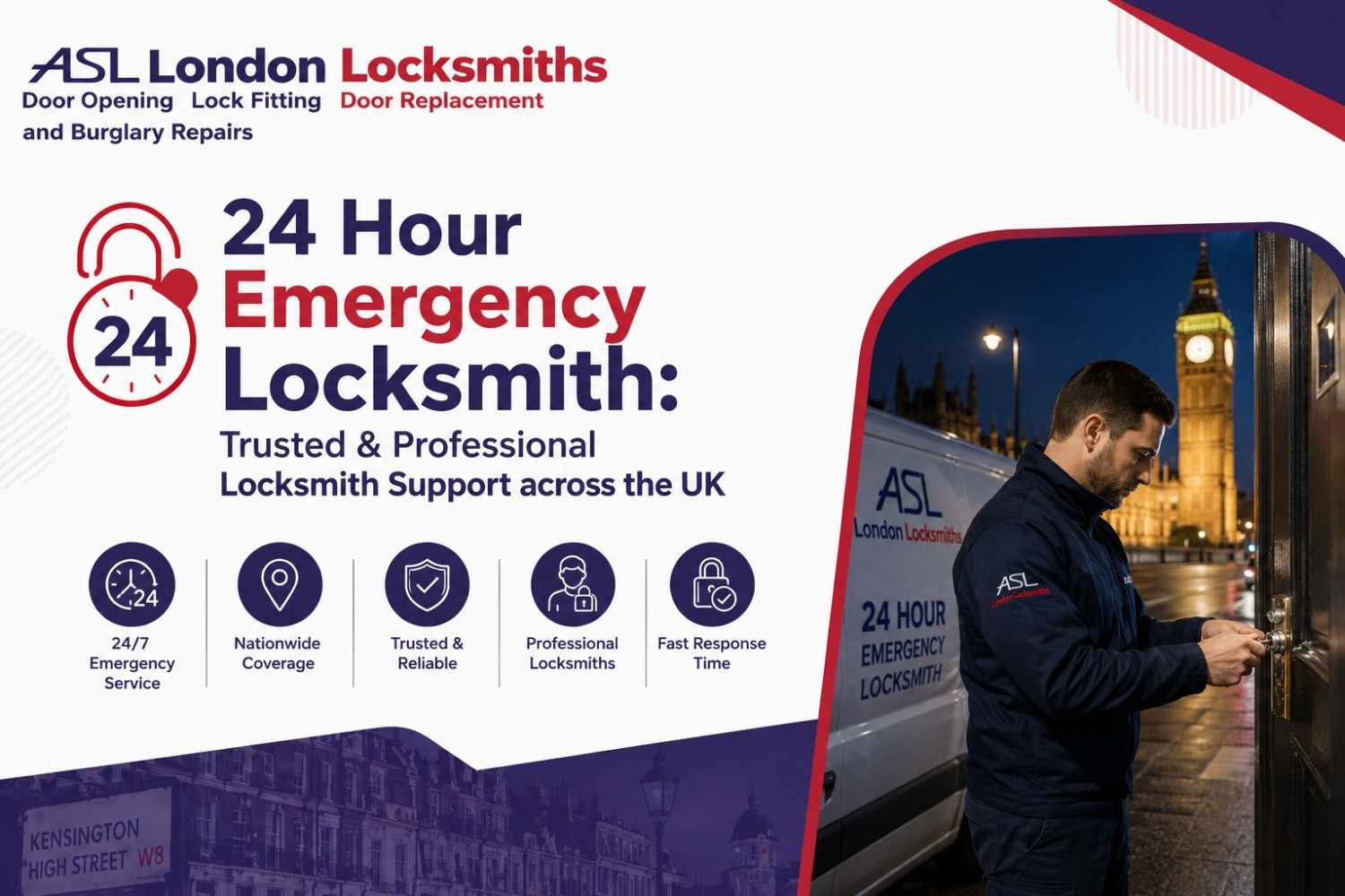 24 Hour Emergency Locksmith in the UK