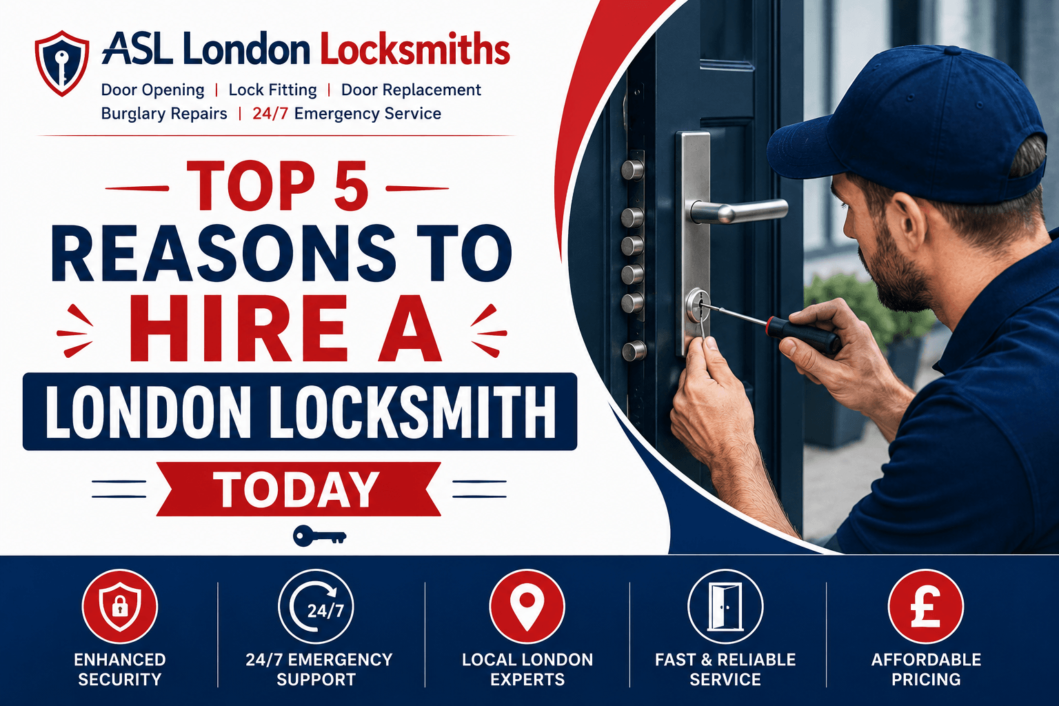 Top 5 Reasons to Hire a London Locksmith Today
